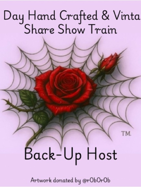 Other - Back Up Host Web and Rose hand crafted and vintage train